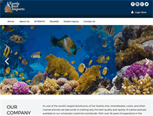 Tablet Screenshot of exoticreefimports.com